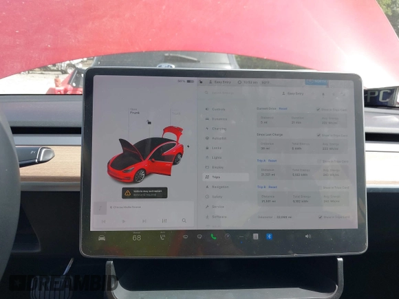 2020 Tesla Model 3 Standard Range Plus with VIN 5YJ3E1EA9LF708808, listed as a IAAI auction lot 40018323 with 32,069 mi miles. Bid and sale history available at carsss.com. Image 17.