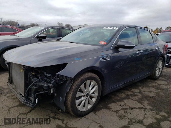 2018 Kia Optima EX with VIN 5XXGU4L38JG205047, listed as a Copart auction lot 49310425 with 111,606 mi miles and Salvage Title. Bid and sale history available at carsss.com. Image 1.
