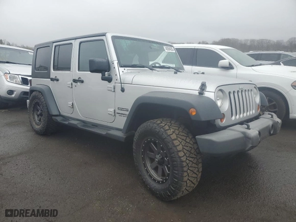 2010 Jeep Wrangler Unlimited Sport with VIN 1J4HA3H1XAL214003, listed as a Copart auction lot 49394555 with NaN miles and Salvage Title. Bid and sale history available at carsss.com. Image 4.