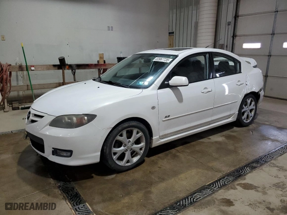2007 Mazda Mazda3 s Touring with VIN JM1BK323371694277, listed as a Copart auction lot 53967735 with 296,776 mi miles and Salvage Title. Bid and sale history available at carsss.com. Image 1.
