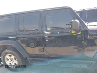 2022 Jeep Wrangler Unlimited Sport S with VIN 1C4HJXDG5NW180130, listed as a IAAI auction lot 41772922 with 47,625 mi miles. Bid and sale history available at carsss.com. Image 13.
