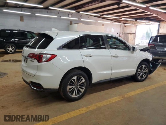 2017 Acura RDX Advance z VIN 5J8TB3H70HL005754, wystawiony jako Copart lot #45537645 z przebiegiem Nie podano mil oraz Szkoda całkowita • Salvage title. Historia ofert i sprzedaży dostępna na DreamBid. Obrazek 3.