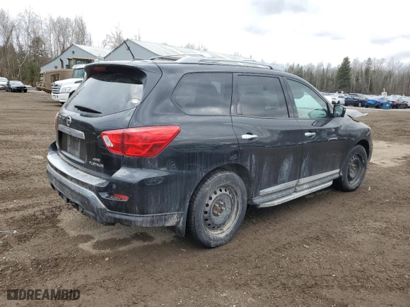2018 Nissan Pathfinder SL with VIN 5N1DR2MM1JC671625, listed as a Copart auction lot 49857625 with 98,074 mi miles and Salvage Title. Bid and sale history available at carsss.com. Image 3.