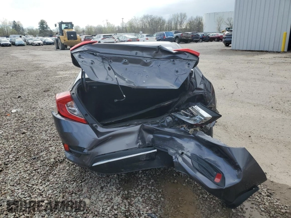 2019 Honda Civic LX with VIN 2HGFC2F61KH558125, listed as a Copart auction lot 55324225 with 66,107 mi miles and Salvage Title. Bid and sale history available at DreamBid. Image 6.