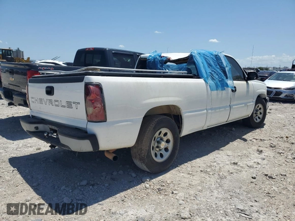 2005 Chevrolet Silverado 1500 Work Truck with VIN 1GCEC19X15Z160541, listed as a Copart auction lot 54758685 with Not Provided miles and Clean Title. Bid and sale history available at carsss.com. Image 3.
