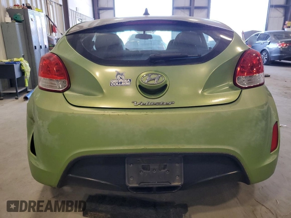 2012 Hyundai Veloster w/Black Int with VIN KMHTC6AD4CU078637, listed as a Copart auction lot 50964805 with 119,255 mi miles and Salvage title. Bid and sale history available at DreamBid. Image 6.