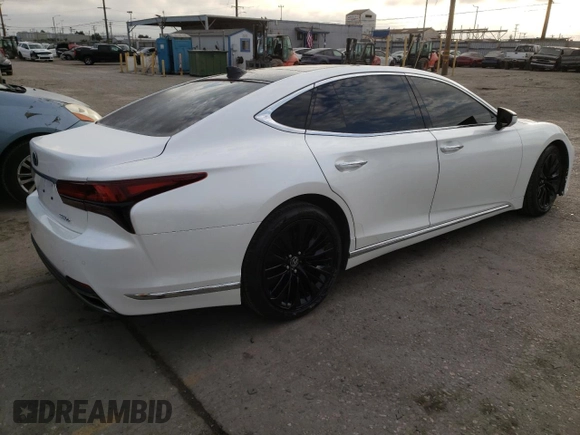 2021 Lexus LS 500 z VIN JTHD51FF0M5013410, wystawiony jako Copart lot #62953724 z przebiegiem 42 050 mil mil oraz Szkoda całkowita • Salvage title. Historia ofert i sprzedaży dostępna na DreamBid. Obrazek 3.