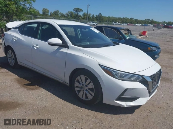 2020 Nissan Sentra S with VIN 3N1AB8BVXLY207174, listed as a IAAI auction lot 42058963 with 133,458 mi miles. Bid and sale history available at carsss.com. Image 1.