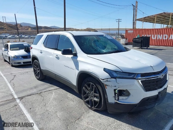 2022 Chevrolet Traverse LS with VIN 1GNERFKW1NJ126070, listed as a IAAI auction lot 41360305 with 37,592 mi miles. Bid and sale history available at carsss.com. Image 1.