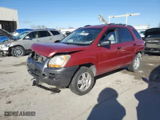 2008 Kia Sportage LX with VIN KNDJF724487470384, listed as a Copart auction lot 47769535 with 264,330 mi miles and Salvage Title. Bid and sale history available at carsss.com. Image 1.