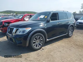 2020 Nissan Armada SL with VIN JN8AY2NC4L9621029, listed as a IAAI auction lot 40178692 with 80,867 mi miles. Bid and sale history available at carsss.com. Image 18.