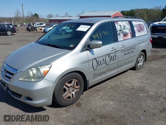 2007 Honda Odyssey EX с VIN 5FNRL38437B441110, выставлен на аукционе IAAI как лот 41930485 с пробегом 229 617 миль миль и . История ставок и продаж доступна на DreamBid. Изображение 2.