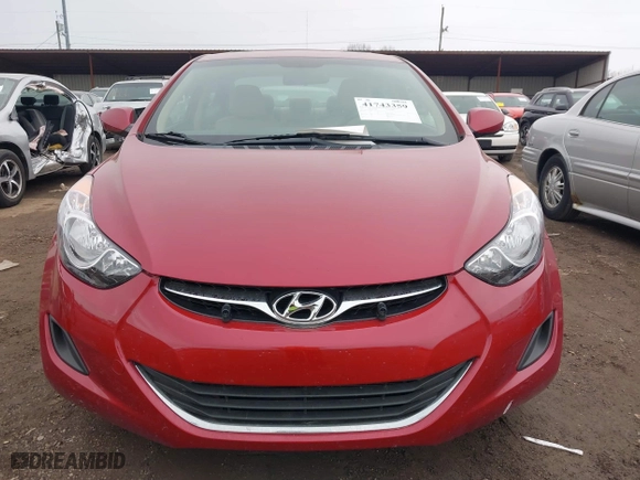 2011 Hyundai Elantra Ltd with VIN KMHDH4AE6BU141853, listed as a IAAI auction lot 41743359 with 128,676 mi miles. Bid and sale history available at carsss.com. Image 6.