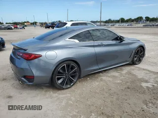 2017 Infiniti Q60 Premium with VIN JN1EV7EK4HM363368, listed as a Copart auction lot 63076615 with 77,198 mi miles and Salvage title. Bid and sale history available at DreamBid. Image 3.