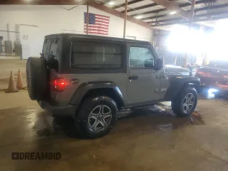 2021 Jeep Wrangler Sport S with VIN 1C4HJXAG7MW649964, listed as a Copart auction lot 59002685 with 106,065 mi miles and Salvage title. Bid and sale history available at DreamBid. Image 3.
