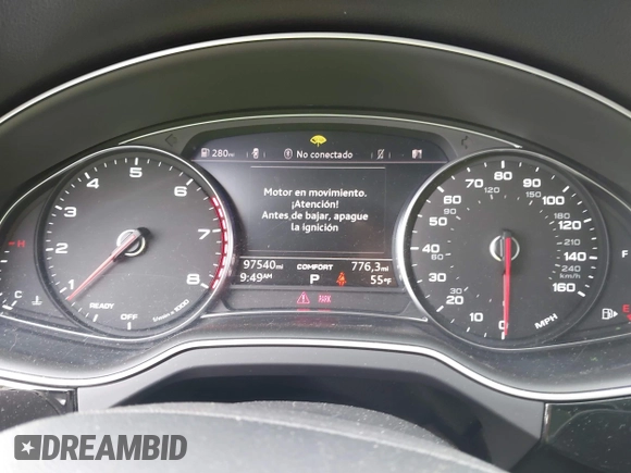 2017 Audi Q7 Premium Plus with VIN WA1LAAF76HD042448, listed as a IAAI auction lot 42030033 with 97,540 mi miles. Bid and sale history available at carsss.com. Image 7.