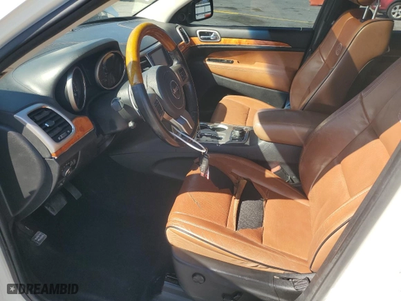 2012 Jeep Grand Cherokee Overland with VIN 1C4RJFCG4CC175502, listed as a Copart auction lot 48452945 with 157,267 mi miles and Salvage Title. Bid and sale history available at carsss.com. Image 7.