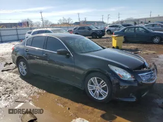 2015 Infiniti Q40 with VIN JN1CV6AR8FM521860, listed as a Copart auction lot 46634865 with 112,627 mi miles and Salvage Title. Bid and sale history available at DreamBid. Image 4.