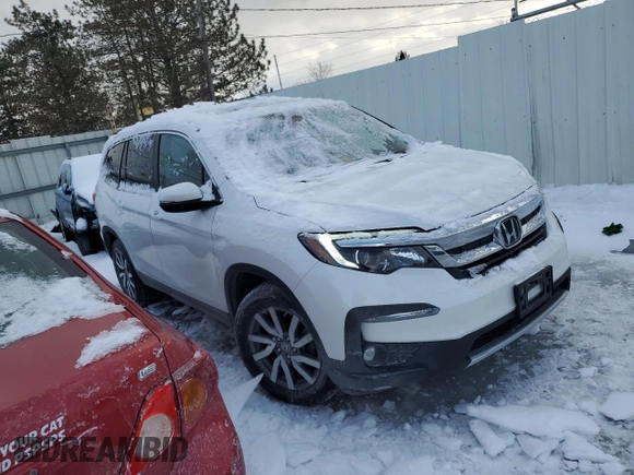 2022 Honda Pilot EX-L with VIN 5FNYF6H58NB082766, listed as a Copart auction lot 45768275 with 40,713 mi miles and Salvage Title. Bid and sale history available at carsss.com. Image 4.