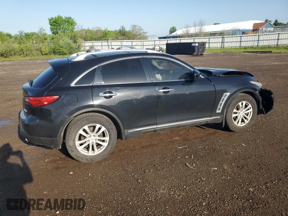 2011 Infiniti FX with VIN JN8AS1MW5BM735012, listed as a Copart auction lot 57234155 with 84,258 mi miles and Salvage title. Bid and sale history available at DreamBid. Image 3.