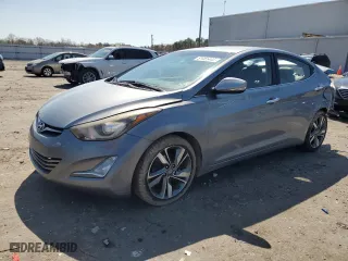 2015 Hyundai Elantra Limited with VIN KMHDH4AE7FU448597, listed as a Copart auction lot 51465445 with 134,500 mi miles and Salvage Title. Bid and sale history available at carsss.com. Image 1.