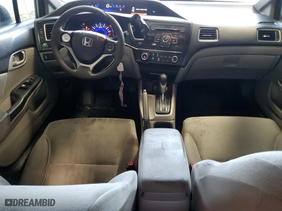 2013 Honda Civic Sdn LX with VIN 19XFB2F5XDE273415, listed as a Copart auction lot 52092405 with 245,502 mi miles and Salvage Title. Bid and sale history available at carsss.com. Image 8.