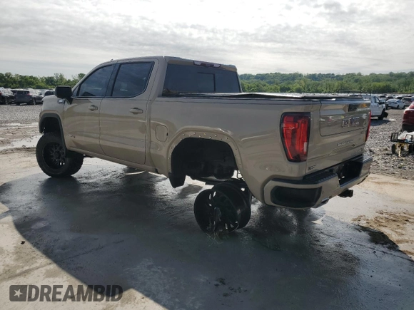2023 GMC Sierra 1500 AT4 with VIN 1GTUUEE89PZ218574, listed as a Copart auction lot 55883305 with 34,239 mi miles and Salvage title. Bid and sale history available at DreamBid. Image 2.