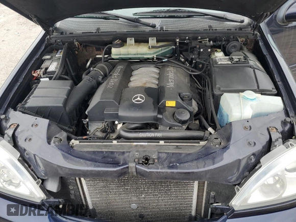 2002 Mercedes-Benz M-Class with VIN 4JGAB75E12A316799, listed as a Copart auction lot 51970785 with 176,915 mi miles and Salvage Title. Bid and sale history available at carsss.com. Image 12.