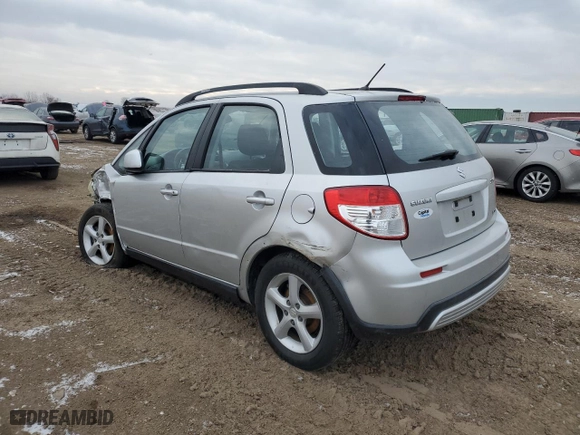 2007 Suzuki SX4 with VIN JS2YB413275109110, listed as a Copart auction lot 44168125 with 97,276 mi miles and Salvage Title. Bid and sale history available at carsss.com. Image 2.