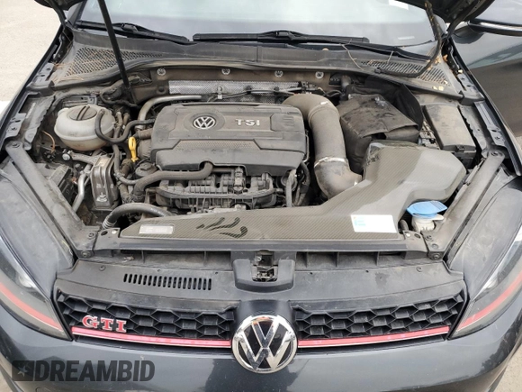2017 Volkswagen GTI S with VIN 3VW547AUXHM065464, listed as a Copart auction lot 43478615 with 71,897 mi miles and Salvage Title. Bid and sale history available at DreamBid. Image 11.