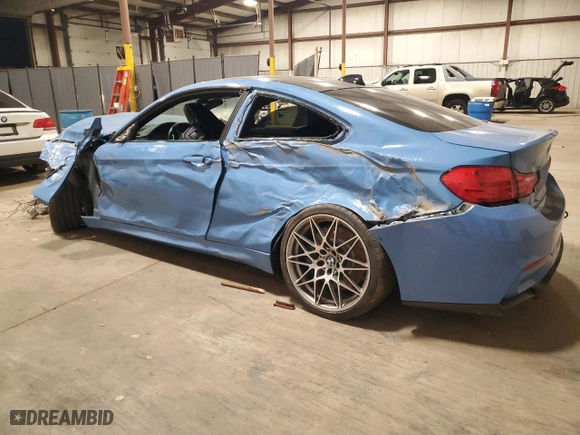 2017 BMW M4 with VIN WBS3R9C53HK708928, listed as a Copart auction lot 82132444 with NaN miles and Salvage Title. Bid and sale history available at carsss.com. Image 2.