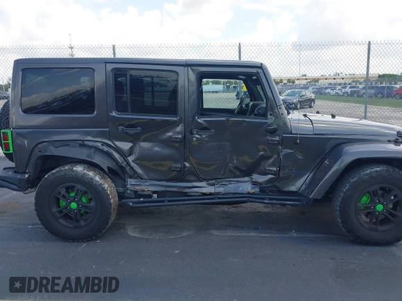 2017 Jeep Wrangler Unlimited Sahara with VIN 1C4BJWEG2HL612421, listed as a IAAI auction lot 42355409 with 81,708 mi miles and . Bid and sale history available at DreamBid. Image 6.