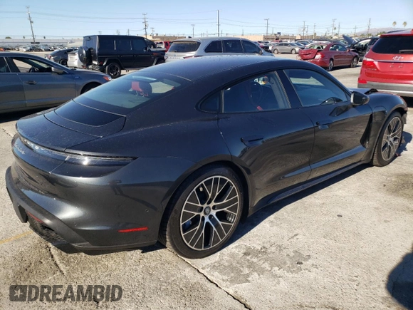 2020 Porsche Taycan Turbo with VIN WP0AC2Y16LSA70604, listed as a Copart auction lot 78232594 with 40,666 mi miles and Salvage title. Bid and sale history available at DreamBid. Image 3.