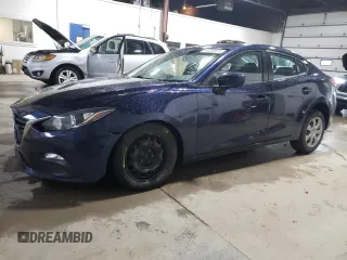 2016 Mazda 3 i Sport with VIN JM1BM1T79G1328405, listed as a Copart auction lot 54359055 with 57,857 mi miles and Salvage Title. Bid and sale history available at DreamBid. Image 1.