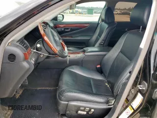 2007 Lexus LS 460 with VIN JTHBL46F675004312, listed as a Copart auction lot 59763745 with 138,575 mi miles and Salvage title. Bid and sale history available at DreamBid. Image 7.