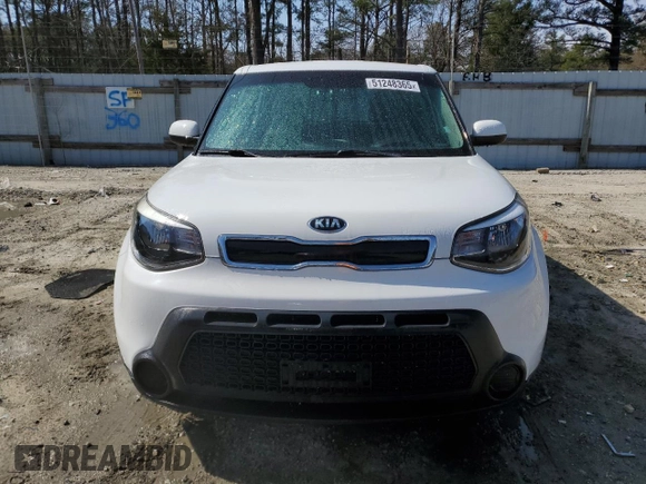 2016 Kia Soul with VIN KNDJN2A26G7316134, listed as a Copart auction lot 51248365 with 48,369 mi miles and Salvage Title. Bid and sale history available at carsss.com. Image 5.