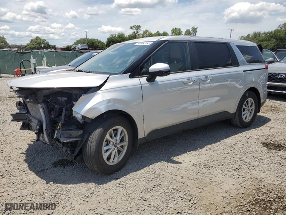 2023 Kia Carnival LX with VIN KNDNB4H35P6210204, listed as a Copart auction lot 55009514 with 19,702 mi miles and Salvage Title. Bid and sale history available at carsss.com. Image 1.