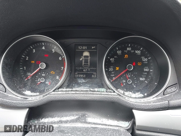 2017 Volkswagen Passat S with VIN 1VWAT7A38HC004849, listed as a IAAI auction lot 41994444 with 117,953 mi miles and . Bid and sale history available at DreamBid. Image 7.