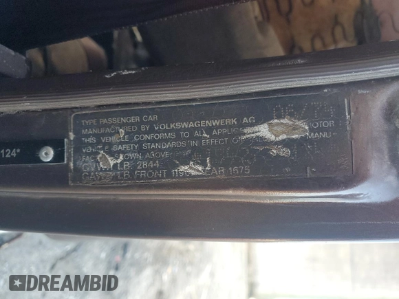 1974 Volkswagen Beetle с VIN 1342739124, выставлен на аукционе Copart как лот 87284364 с пробегом 2 584 миль миль и Чистый • Clean title. История ставок и продаж доступна на DreamBid. Изображение 13.