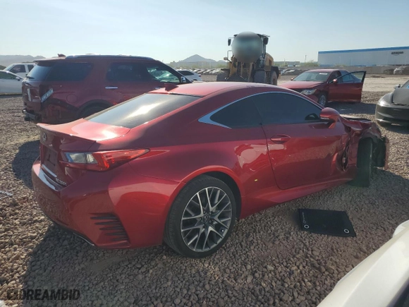 2016 Lexus RC 200t with VIN JTHHA5BC8G5004717, listed as a Copart auction lot 70848544 with NaN miles and Salvage Title. Bid and sale history available at carsss.com. Image 3.