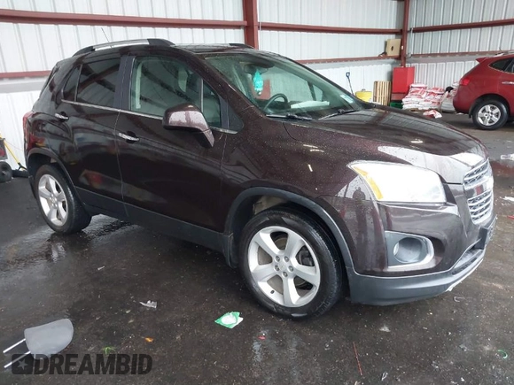 2015 Chevrolet Trax LTZ with VIN KL7CJTSB9FB147244, listed as a IAAI auction lot 41722081 with 125,675 mi miles. Bid and sale history available at carsss.com. Image 1.