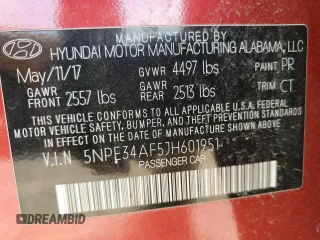 2018 Hyundai Sonata Sport with VIN 5NPE34AF5JH601951, listed as a Copart auction lot 52297875 with 93,062 mi miles and Clean Title. Bid and sale history available at carsss.com. Image 12.