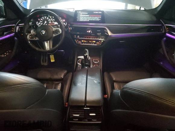 2018 BMW 5 Series 540i xDrive with VIN WBAJE7C59JWD52143, listed as a Copart auction lot 83438484 with 103,401 mi miles and Salvage title. Bid and sale history available at DreamBid. Image 8.