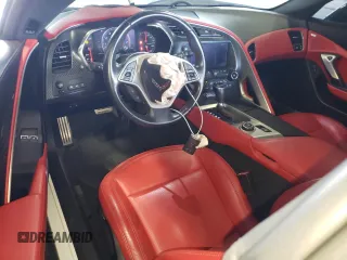 2015 Chevrolet Corvette Z51 3LT with VIN 1G1YM2D78F5107814, listed as a Copart auction lot 67974484 with 36,866 mi miles and Salvage title. Bid and sale history available at DreamBid. Image 8.