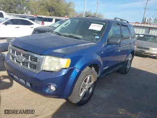 2008 Ford Escape XLT with VIN 1FMCU03148KE77063, listed as a IAAI auction lot 41815059 with 160,000 mi miles. Bid and sale history available at carsss.com. Image 2.