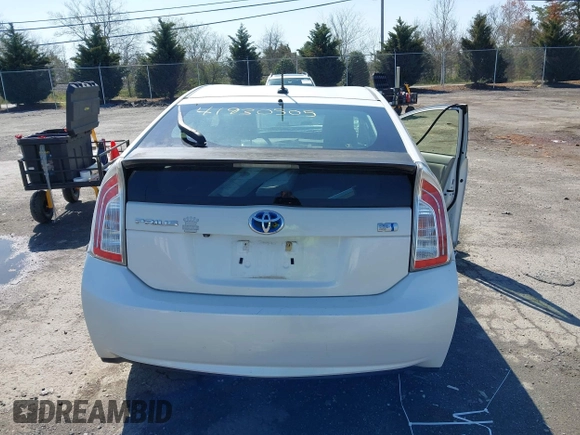2012 Toyota Prius One with VIN JTDKN3DU3C5459734, listed as a IAAI auction lot 41930505 with 165,000 mi miles. Bid and sale history available at carsss.com. Image 16.