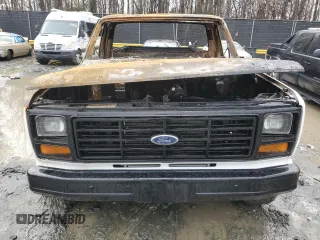 1985 Ford F-150 with VIN 1FTDF15Y4FNA66826, listed as a Copart auction lot 43598765 with 0 mi miles and Salvage Title. Bid and sale history available at carsss.com. Image 5.