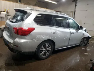 2019 Nissan Pathfinder SV with VIN 5N1DR2MM7KC619238, listed as a Copart auction lot 46603615 with 112,243 mi miles and Salvage Title. Bid and sale history available at carsss.com. Image 3.