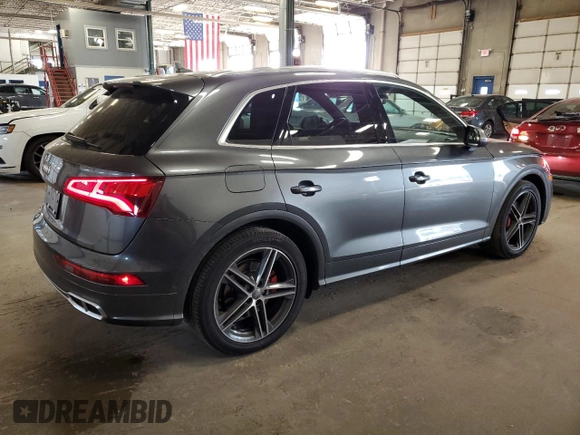 2019 Audi SQ5 Prestige with VIN WA1C4AFYXK2069963, listed as a Copart auction lot 55165124 with 50,558 mi miles and Salvage Title. Bid and sale history available at DreamBid. Image 3.