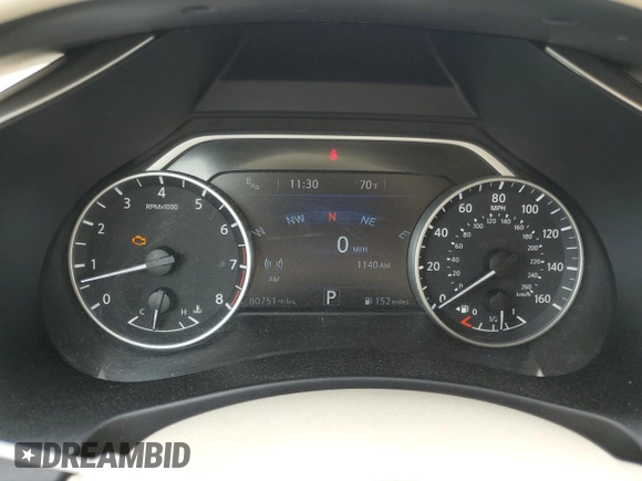 2016 Nissan Murano S with VIN 5N1AZ2MH5GN120150, listed as a Copart auction lot 51844055 with 80,751 mi miles and Salvage Title. Bid and sale history available at DreamBid. Image 9.